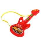 Музыкальная гитара «Супергонки», русская озвучка, цвет красный - фото 3872198