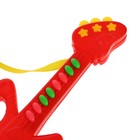 Музыкальная гитара «Супергонки», русская озвучка, цвет красный - фото 3872200