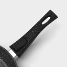 Сковорода Magistro Dark, d=22 см, съёмная ручка soft-touch, антипригарное покрытие, индукция, кованый алюминий, чёрная - Фото 4