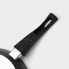 Сковорода Magistro Dark, d=22 см, съёмная ручка soft-touch, антипригарное покрытие, индукция, кованый алюминий, чёрная - Фото 5