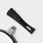 Сковорода Magistro Dark, d=22 см, съёмная ручка soft-touch, антипригарное покрытие, индукция, кованый алюминий, чёрная - Фото 7