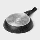 Сковорода Magistro Dark, d=22 см, съёмная ручка soft-touch, антипригарное покрытие, индукция, кованый алюминий, чёрная - Фото 9