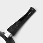 Сковорода Magistro Dark, d=24 см, съёмная ручка soft-touch, антипригарное покрытие, индукция, кованый алюминий, чёрная - Фото 5