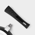 Сковорода Magistro Dark, d=24 см, съёмная ручка soft-touch, антипригарное покрытие, индукция, кованый алюминий, чёрная - Фото 7