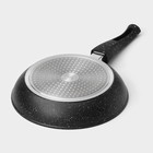 Сковорода Magistro Dark, d=24 см, съёмная ручка soft-touch, антипригарное покрытие, индукция, кованый алюминий, чёрная - Фото 9