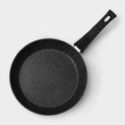 Сковорода кованая Magistro Dark, d=26 см, съёмная ручка soft-touch, антипригарное покрытие, индукция, цвет чёрный - Фото 3