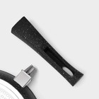 Сковорода кованая Magistro Dark, d=26 см, съёмная ручка soft-touch, антипригарное покрытие, индукция, цвет чёрный - фото 4351137