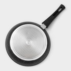 Сковорода Magistro Dark, d=26 см, съёмная ручка soft-touch, антипригарное покрытие, индукция, кованый алюминий, чёрная - Фото 8