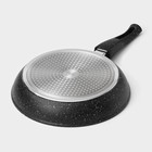 Сковорода Magistro Dark, d=26 см, съёмная ручка soft-touch, антипригарное покрытие, индукция, кованый алюминий, чёрная - Фото 9