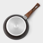 Сковорода Magistro Granit, d=20 см, съёмная ручка soft-touch, антипригарное покрытие, индукция, кованый алюминий, чёрная - Фото 9
