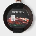 Сковорода Magistro Granit, d=22 см, съёмная ручка soft-touch, антипригарное покрытие, индукция, кованый алюминий, чёрная - Фото 11