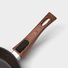 Сковорода Magistro Granit, d=22 см, съёмная ручка soft-touch, антипригарное покрытие, индукция, кованый алюминий, чёрная - Фото 4