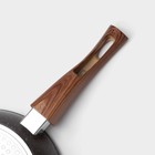 Сковорода Magistro Granit, d=22 см, съёмная ручка soft-touch, антипригарное покрытие, индукция, кованый алюминий, чёрная - Фото 5