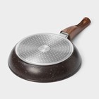 Сковорода Magistro Granit, d=22 см, съёмная ручка soft-touch, антипригарное покрытие, индукция, кованый алюминий, чёрная - Фото 8