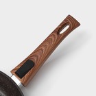 Сковорода Magistro Granit, d=24 см, съёмная ручка soft-touch, антипригарное покрытие, индукция, кованый алюминий, чёрная - Фото 4