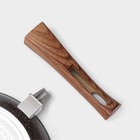 Сковорода Magistro Granit, d=24 см, съёмная ручка soft-touch, антипригарное покрытие, индукция, кованый алюминий, чёрная - Фото 7