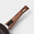 Сковорода Magistro Granit, d=26 см, съёмная ручка soft-touch, антипригарное покрытие, индукция, кованый алюминий, чёрная - Фото 4