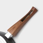 Сковорода Magistro Granit, d=26 см, съёмная ручка soft-touch, антипригарное покрытие, индукция, кованый алюминий, чёрная - Фото 5