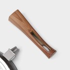 Сковорода Magistro Granit, d=26 см, съёмная ручка soft-touch, антипригарное покрытие, индукция, кованый алюминий, чёрная - Фото 7