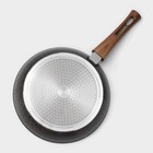 Сковорода Magistro Granit, d=26 см, съёмная ручка soft-touch, антипригарное покрытие, индукция, кованый алюминий, чёрная - Фото 9