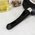 Сковорода Доляна Basic, d=20 см, пластиковая ручка, антипригарное покрытие, индукция, чёрная - Фото 4