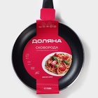 Сковорода Доляна Basic, d=24 см, пластиковая ручка, антипригарное покрытие, индукция, чёрная - Фото 8