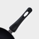 Сковорода Доляна Basic, d=26 см, пластиковая ручка, антипригарное покрытие, индукция, цвет чёрный - Фото 3