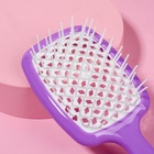 Расчёска массажная, широкая, продуваемая, 8.3×20(±1) см, МИКС - Фото 6
