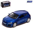 Машина металлическая VOLKSWAGEN SCIROCCO R1, 1:38, инерция, открываются двери, цвет синий - Фото 1