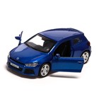 Машина металлическая VOLKSWAGEN SCIROCCO R1, 1:38, инерция, открываются двери, цвет синий - Фото 4