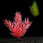 Растение искусственное аквариумное, светящееся, 20 см, красное - Фото 1