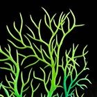 Растение искусственное аквариумное, светящееся, 25 см, зелёное - фото 25600180