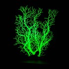 Растение искусственное аквариумное, светящееся, 25 см, зелёное - фото 25600182