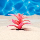 Растение для аквариума и террариума, светящееся, 10 см, красное - Фото 2