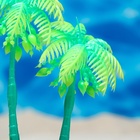 Растение искусственное аквариумное "Пальма", светящееся, 14 см, зелёное - Фото 4