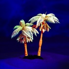 Растение для аквариума и террариума «Пальма», светящееся, 14 см, красное - Фото 5