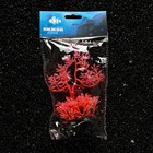 Растение искусственное аквариумное, светящееся, 10 см, красное - фото 6592447