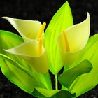 Растение искусственное аквариумное, светящееся, 10 см, зелёное - Фото 2