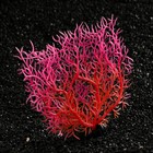 Растение искусственное аквариумное, светящееся, 15 см, красное - фото 6592477