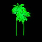 Растение искусственное аквариумное "Пальма", светящееся, 18 см, зелёное - фото 10230158