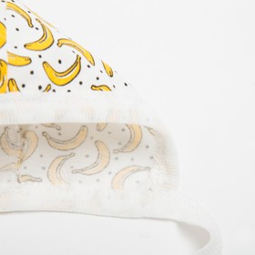 

Чепчик детский, цвет белый/бананы, рост 56 см