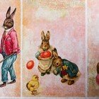 Декупажная карта "Зайки" формат А4, плотность  45г/м2 - Фото 2