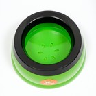 Миска-непроливайка с дополнительной вставкой от расплескивания, 19х8 см, зелёная - Фото 2
