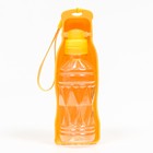 Автопоилка прогулочная с фигурной бутылочкой, 250 мл, жёлтая - Фото 1