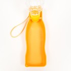 Автопоилка прогулочная с фигурной бутылочкой, 250 мл, жёлтая - Фото 3