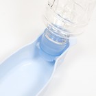 Автопоилка прогулочная с фигурной бутылочкой, 250 мл, голубая - Фото 5