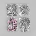 Кнопка рубашечная, закрытая, d = 9,5 мм, цвет розовый - Фото 5