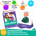 Раздаточные карточки «Изучаем английский. Моя семья», 3+ - Фото 1
