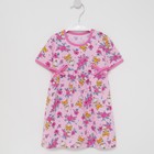 Платье для девочки, цвет розовый/лисичка, рост 86 - фото 9705554