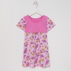 Платье для девочки цвет розовый/лисички, рост 122 - фото 2721824